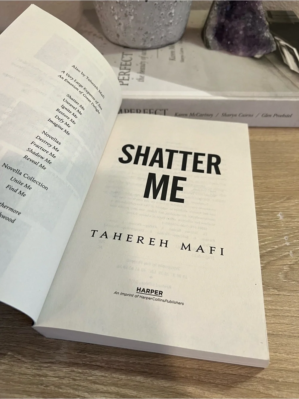 Shatter Me Tahereh Mafi Paperback Book One Revised Edition 2018 YA Dystopian⁠